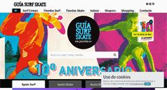 Desktop Screenshot of guiasurfskate.com